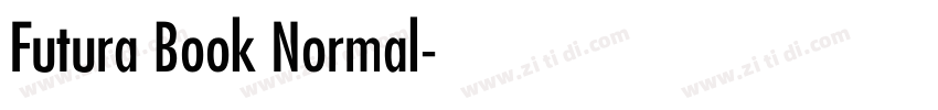 Futura Book Normal字体转换